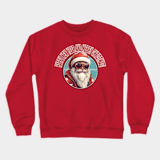 Santa Celebrate Christmas With Motorcycle Crewneck Sweatshirt